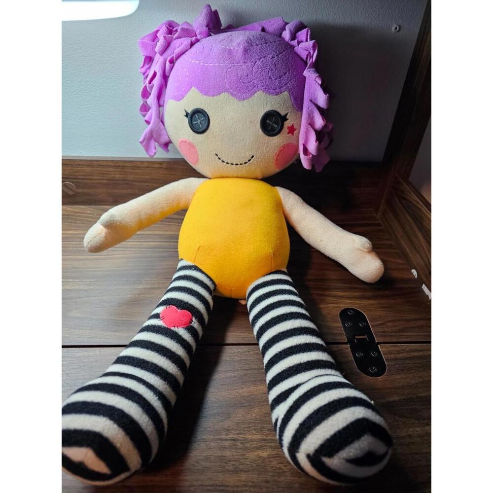 LalaLoopsy Build-A-Bear BABW 20” Peanut Big Top Doll Toy Plush Curls Stripe Legs
